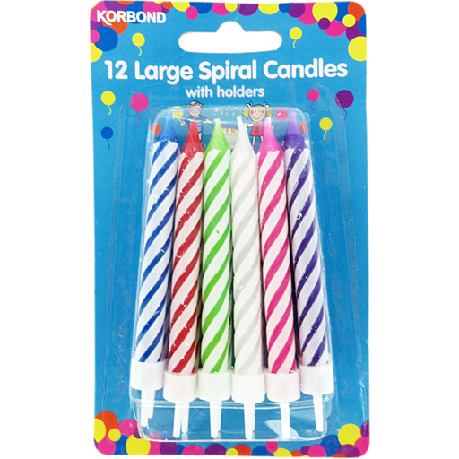 KORBOND BIRTHDAY CANDLES SET  Pack Size: 6