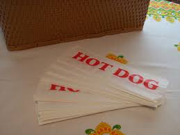 Bags Printed Hot Dog Greas/Res 1000s