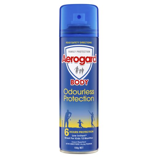 AEROGUARD ODOURLESS SPRAY 150GM pack size: 12