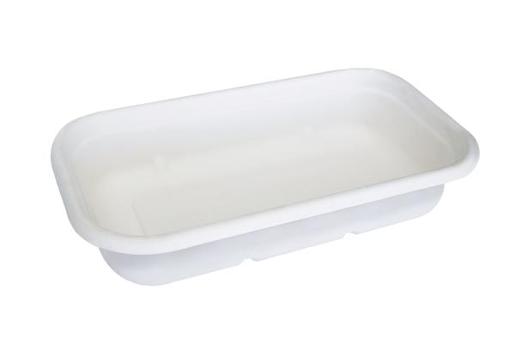 BIOPAK LUNCH BOX BASE WHITE 1000ML 50S Pack Size: 10
