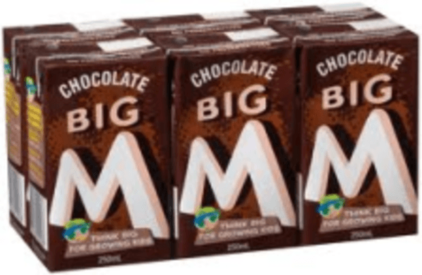 M2GO CHOCOLATE FLAVOURED MILK UHT 6X250ML Pack Size: 4