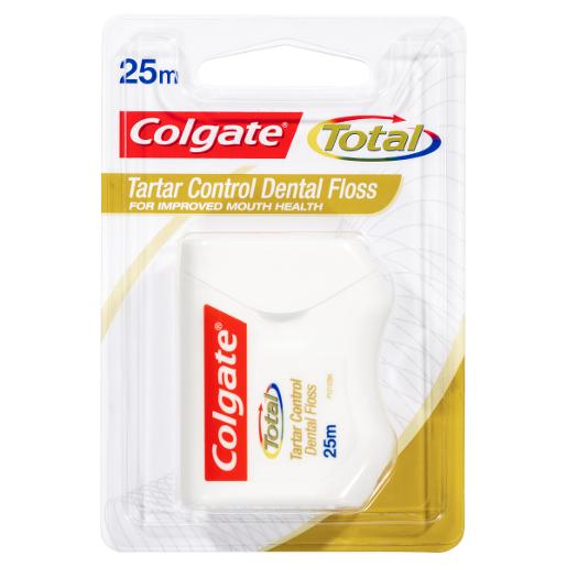 COLGATE DENTAL RIBBON TOTAL TARTAR CONTROL 25M Pack Size: 6