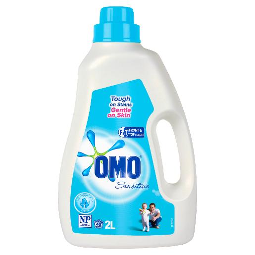 OMO FRONT & TOP SENSITIVE LAUNDRY LIQUID 2L Pack Size: 6