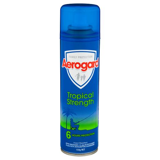 AEROGUARD TROPICAL SPRAY 150GM pack size: 12
