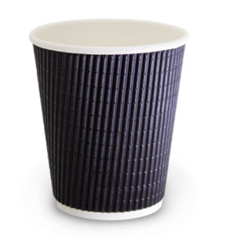 Cups Coffee Triple/Wall Black 280ml 25s x20