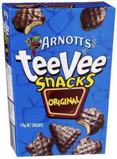 ARNOTTS BISCUITS CHOCOLATE TEEVEE ORIGINAL 175GM Pack Size: 12