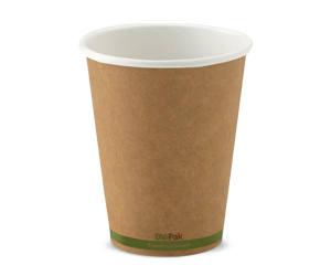 BIOPAK SINGLE WALL KRAFT BROWN CUP 50S Pack Size: 40