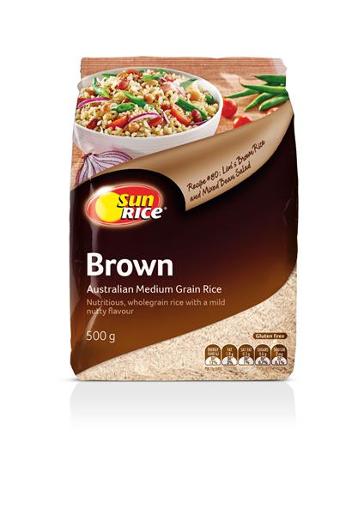 BROWN MEDIUM GRAIN RICE 500GM