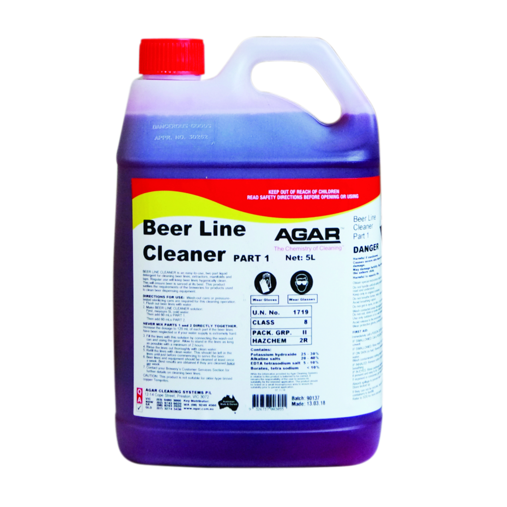 BEER LINE CLEANER PT 1 – 5L
