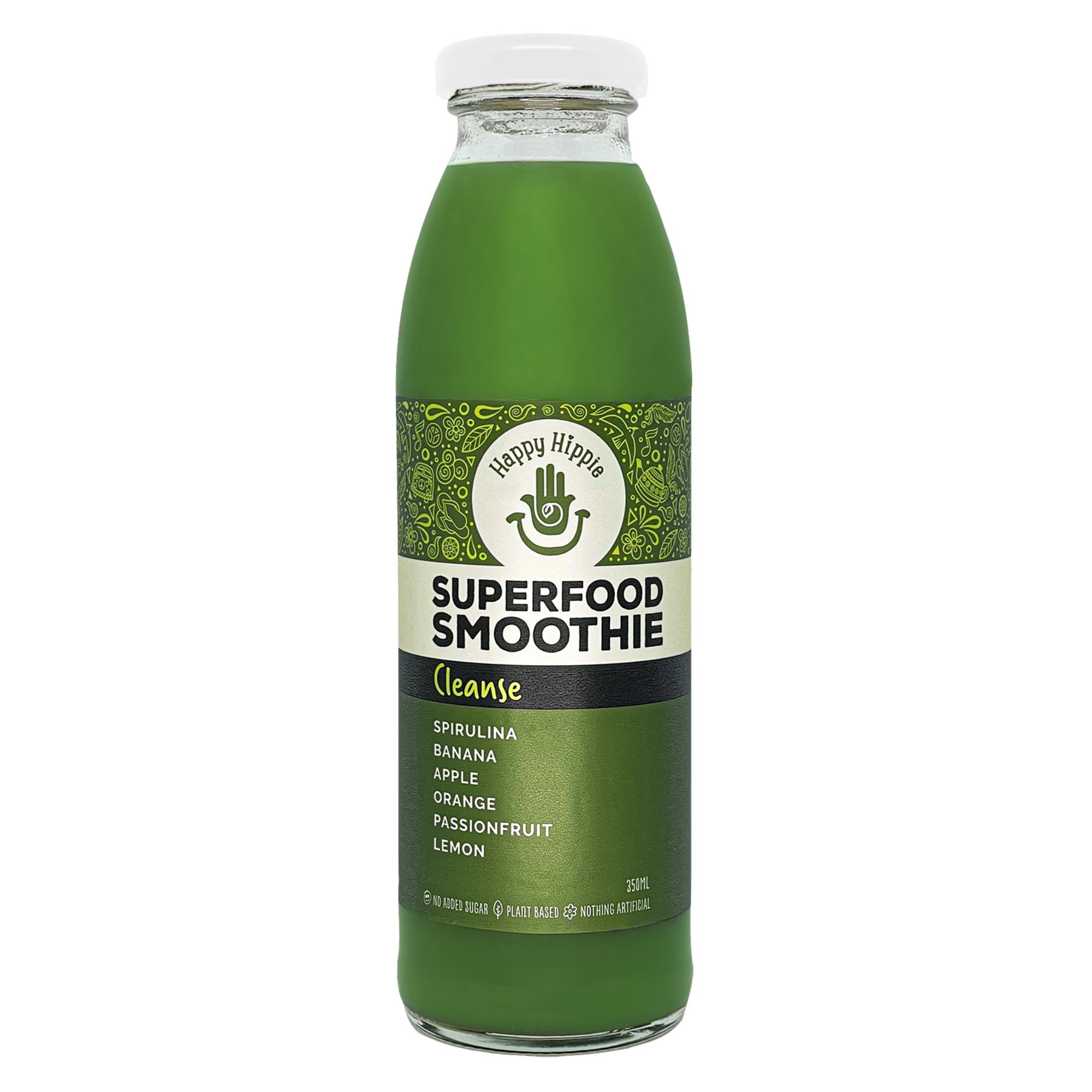 Happy Hippie Smoothie Cleanse Green 350ml Pack Size:12