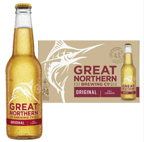 GREAT NORTHERN ORIGINAL 3.5%BTL 330ML Pack Size:24