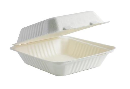 BIOPAK LUNCH BOX 17.78X20.32X7.62CM 100S Pack Size: 2