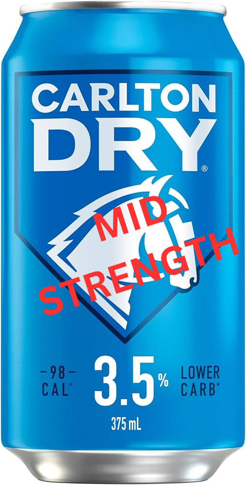 CARLTON DRY MID CANS 375ML Pack Size:30