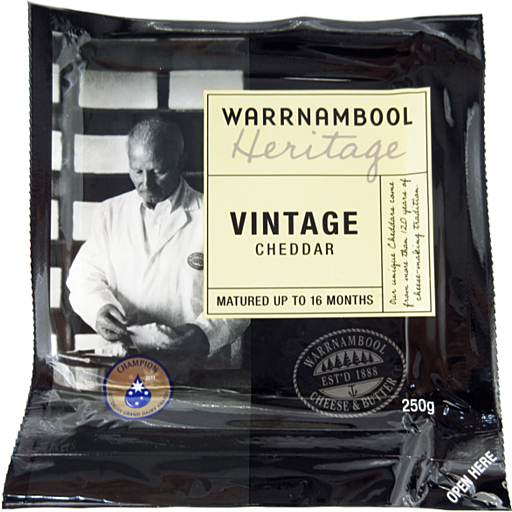 Heritage Vintage Cheddar Cheese 250gm