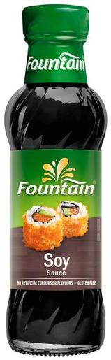 FOUNTAIN SAUCE SOY 250ML Pack Size: 8