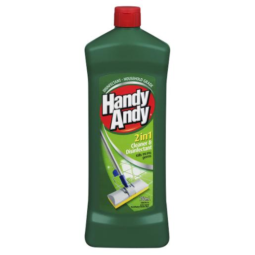 CLOROX HANDY ANDY GREEN DISINFECTING FLOOR CLEANER 750ML Pack Size: 8