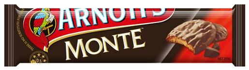 ARNOTTS BISCUITS CHOCOLATE MONTE 200GM Pack Size: 20