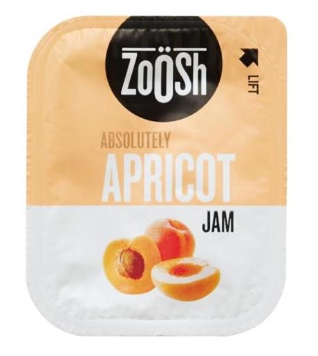 ZOOSH JAM APRICOT PORTIONS 13.6GM Pack Size: 6