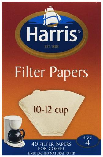 HARRIS 10-12 CUP FILTERS 40’S Pack Size: 10