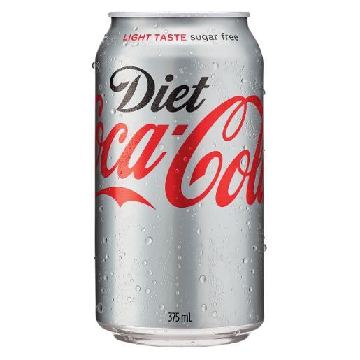 COCA COLA DIET SOFT DRINK 375ML Pack Size: 24