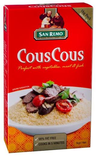 SAN REMO COUSCOUS 1KG Pack Size: 12