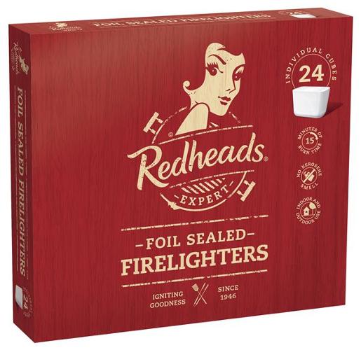 REDHEADS FIRELIGHTERS 24’S Pack Size: 10