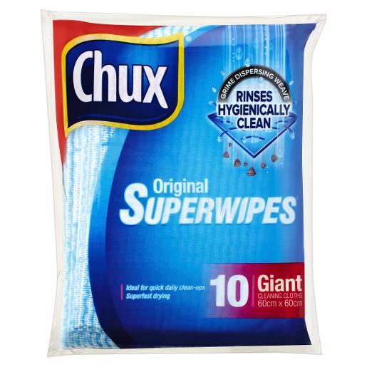 CHUX SUPERWIPES GIANT CLOTHS 10S Pack Size: 6