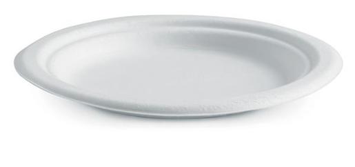 BIOPAK BIOCANE ROUND PAPER PLATE 7 INCH 125S Pack Size: 8