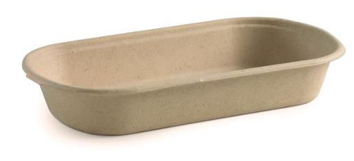 BIOPAK BIOCANE LUNCH TRAY 750ML 125S Pack Size: 4
