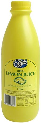 EDLYN JUICE LEMON 1L Pack Size: 12